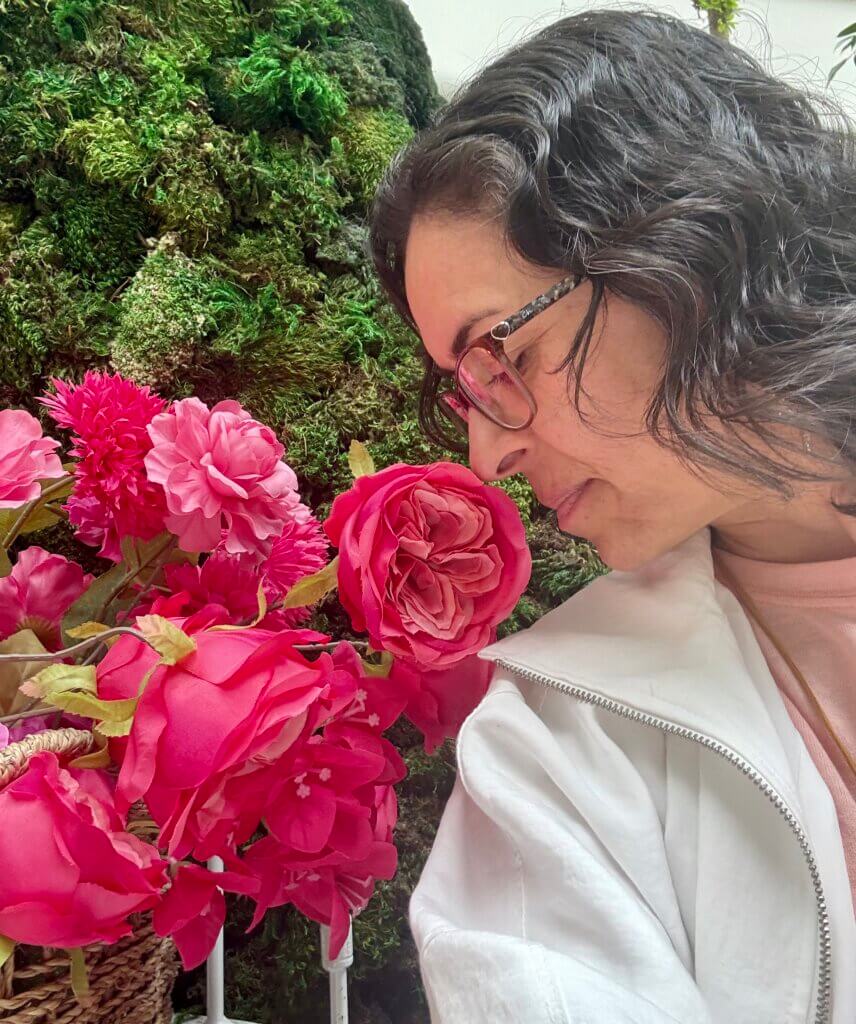 Smelling the roses